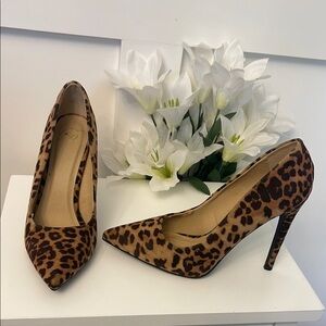 Leopard Print Stiletto Heels